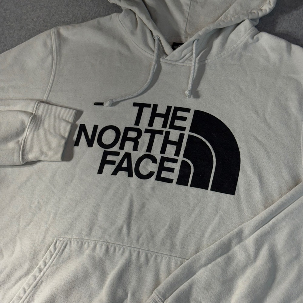 The North Face Mens Half Dome Pullover Hoodie White Large NF0A4M4B